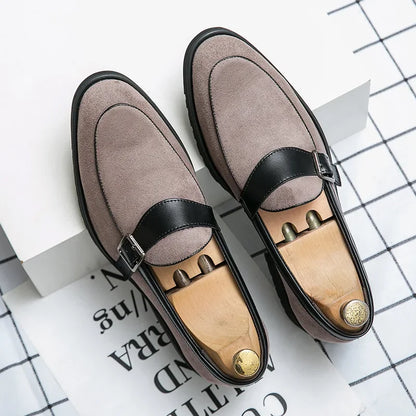 Theo Crest Leather Loafers