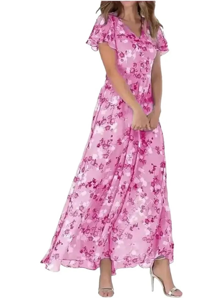 AMELIA FLORAL BOHO DRESS