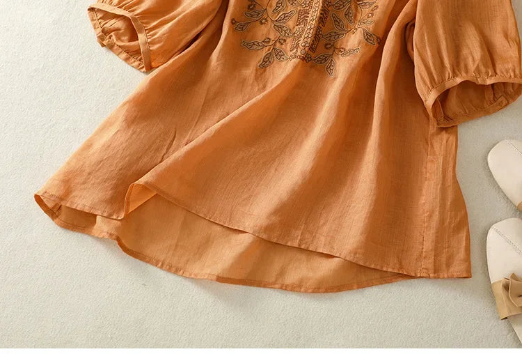 ALICE LINEN BLOUSE