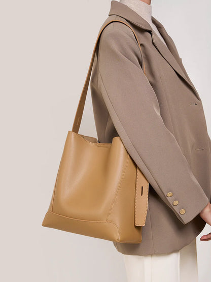 CLARISSA LEATHER TOTE BAG
