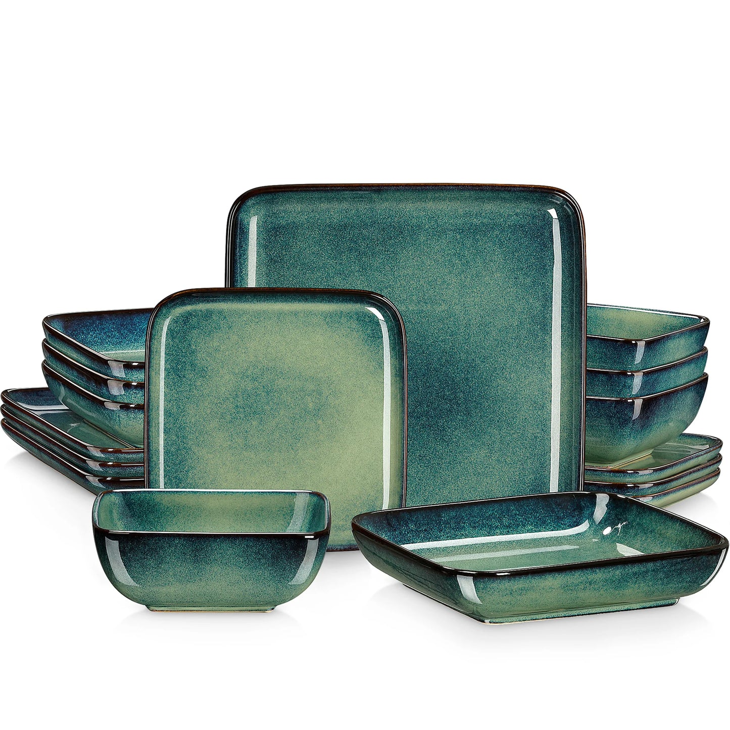 SternGlaze Green Dinnerware Set