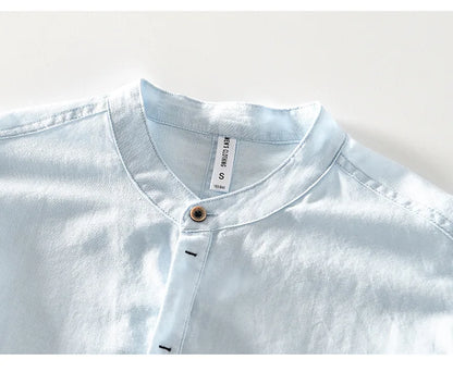 JASON LINEN MANDARIN SHIRT