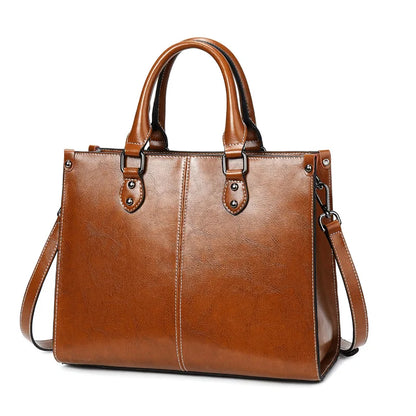 ELEGANT VINTAGE LEATHER SHOULDER BAG