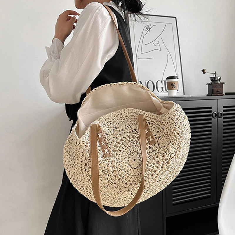THE PORTOFINO STRAW TOTE