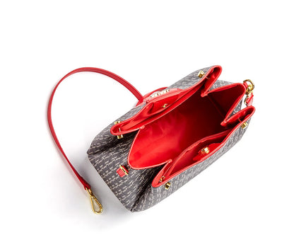 EMILY SPLICING SHOULDER BAG