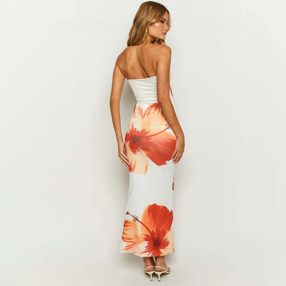 BELLA’S STRAPLESS BLOOM MAXI