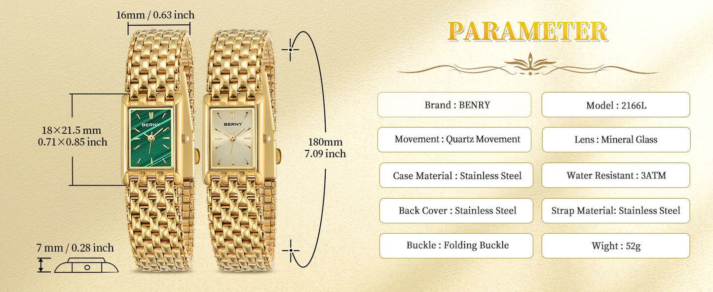 Daisy Belle Gold Watch by BERNY