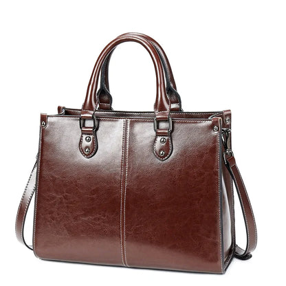 ELEGANT VINTAGE LEATHER SHOULDER BAG