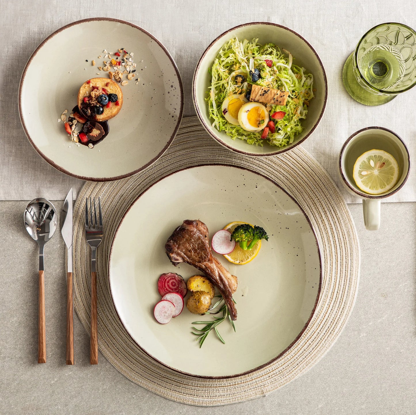 Malacasa Nature Stoneware Set
