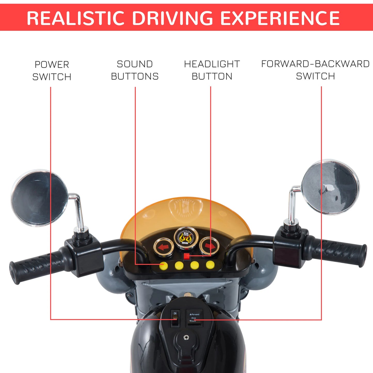 MotoCruze 6V Kids Ride-On Motorbike