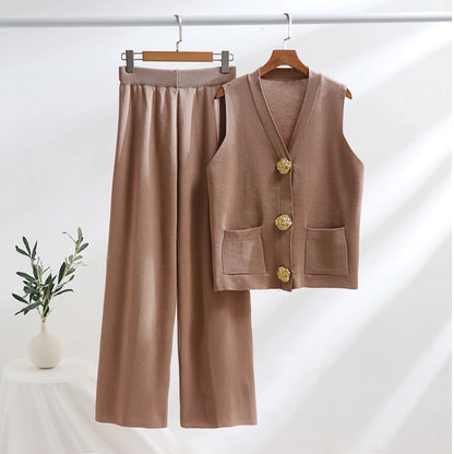 VICTORIA V-NECK VEST SET