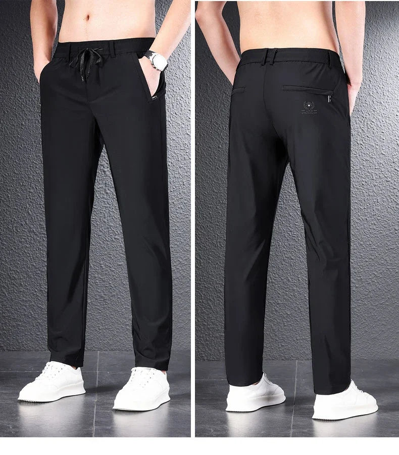 James Ice Silk Casual Pants