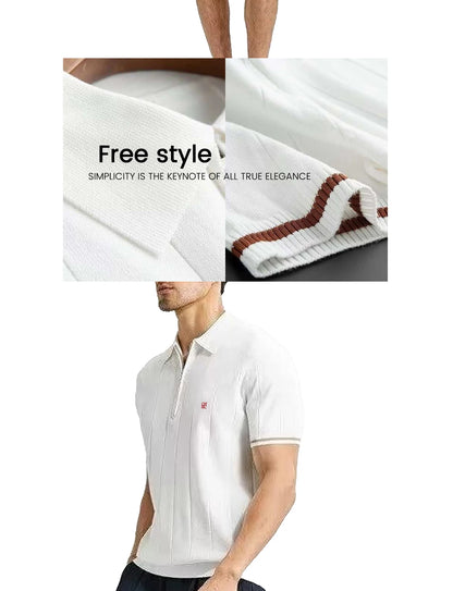 ECHO RIBBED POLO