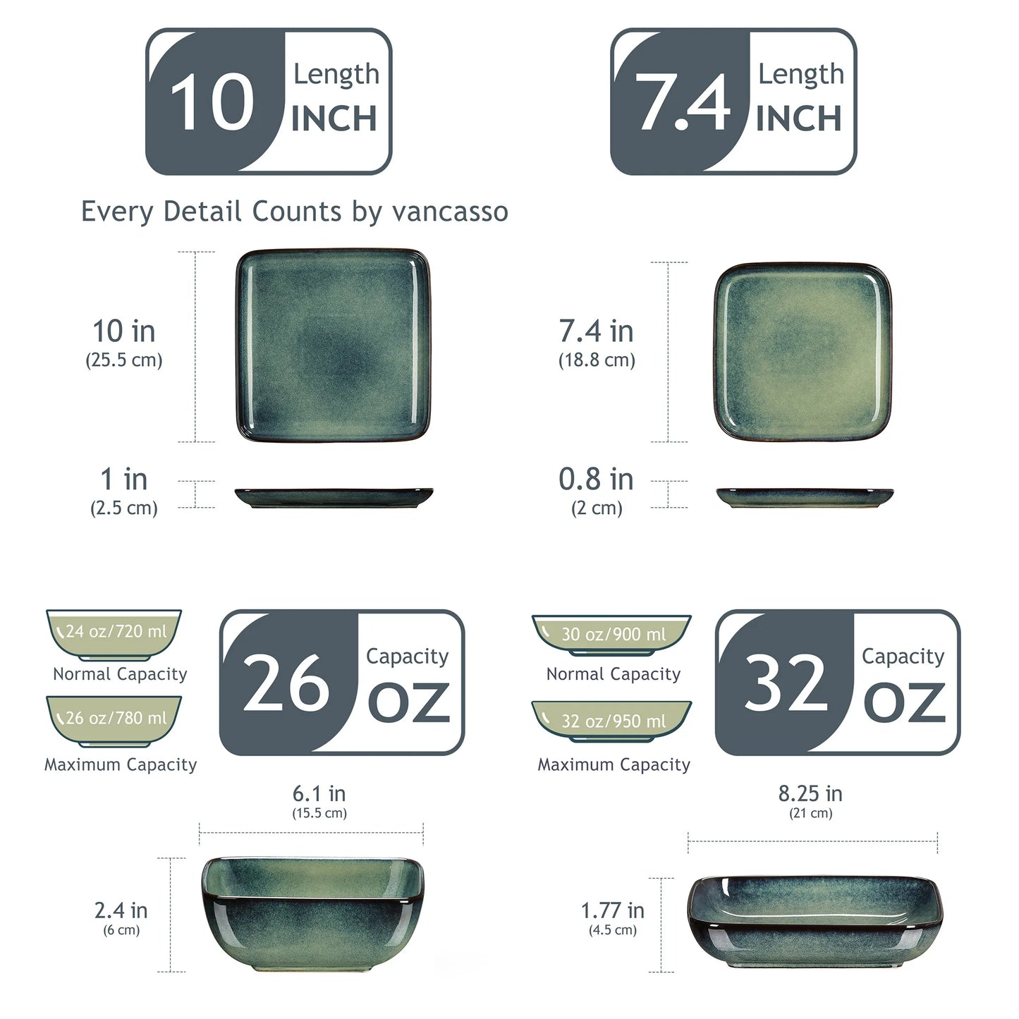 SternGlaze Green Dinnerware Set