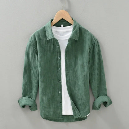HENRY GAUZE COTTON SHIRT