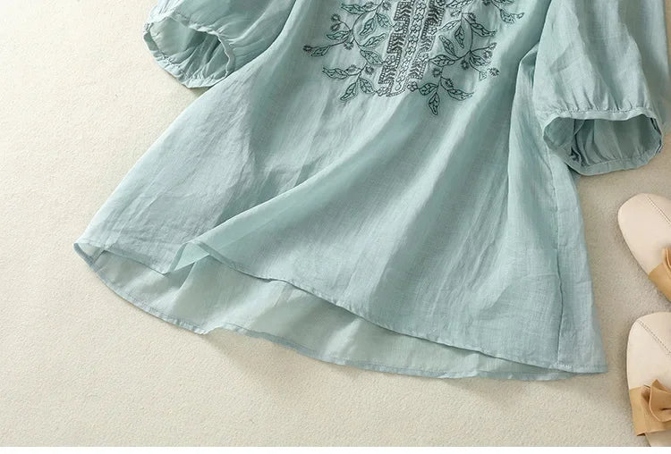 ALICE LINEN BLOUSE