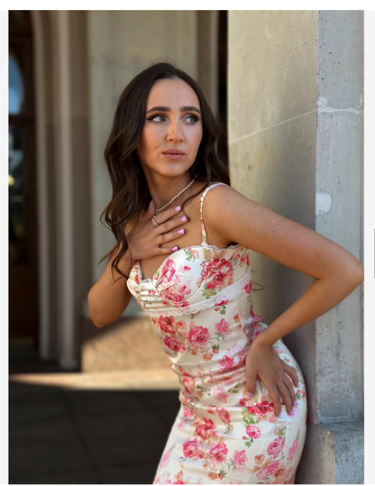 FREYA’S FLORAL SUNLIT MAXI