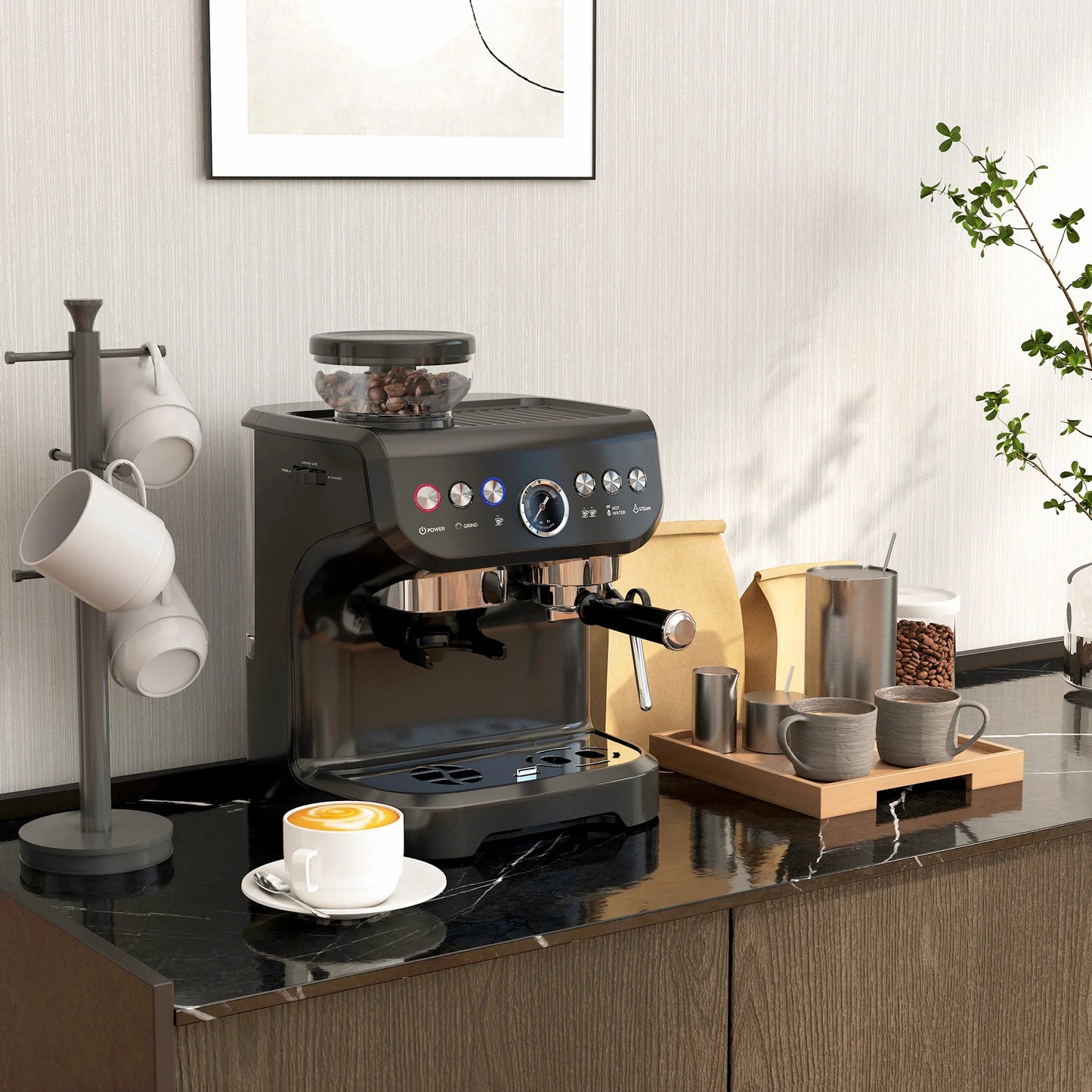 HOMCOM PROFESSIONAL ESPRESSO MACHINE