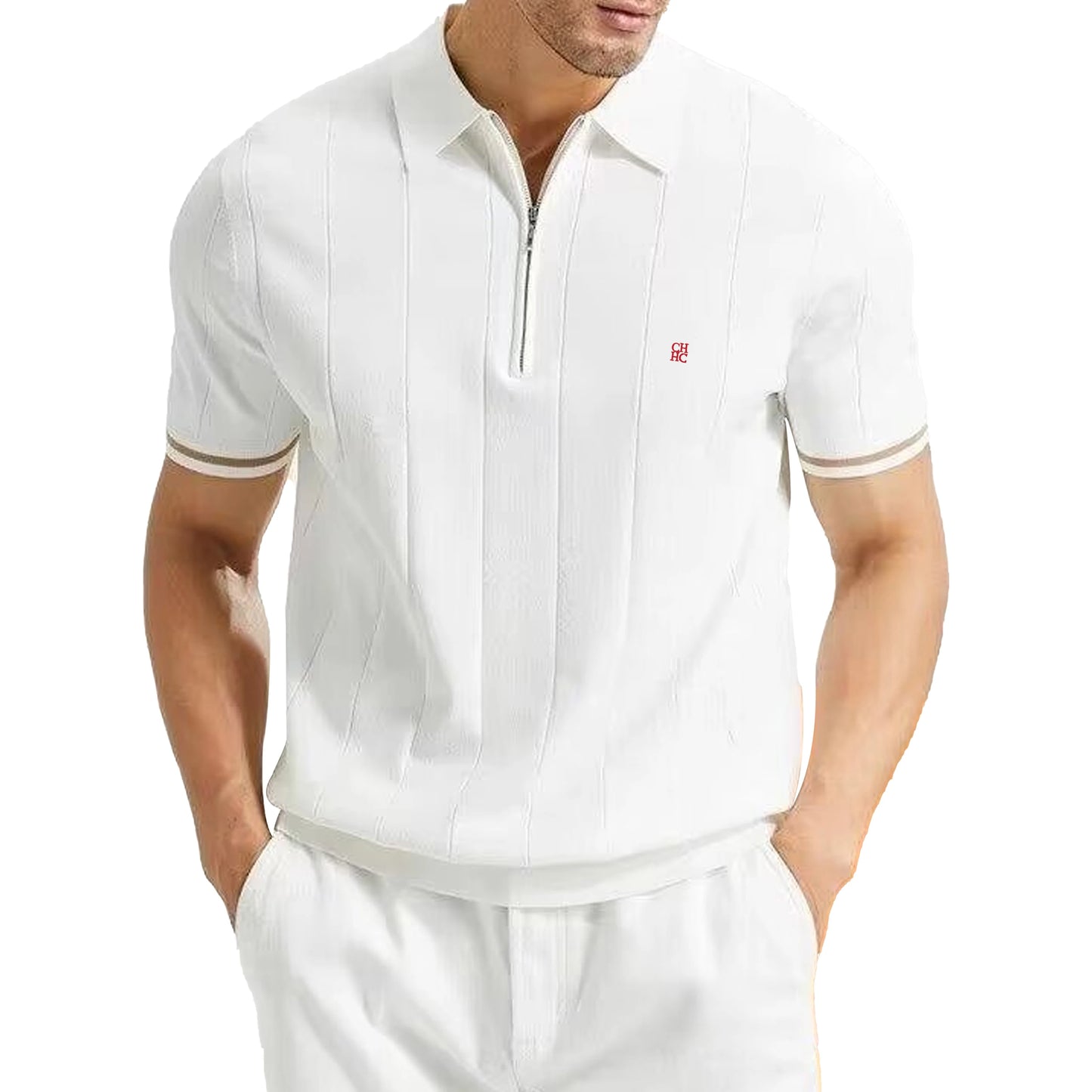 ECHO RIBBED POLO