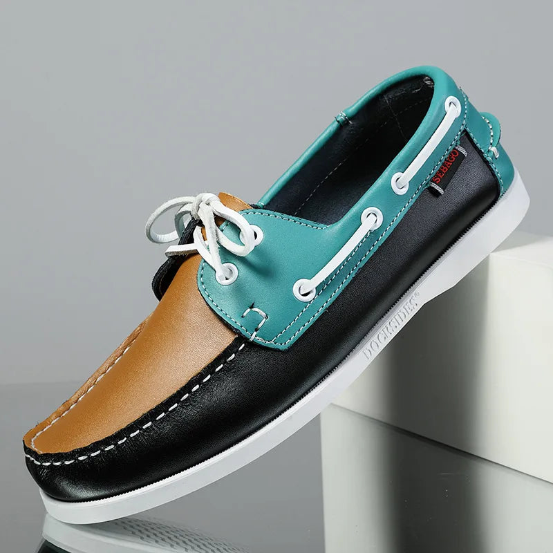OLIVER LEATHER MOCCASIN SNEAKERS