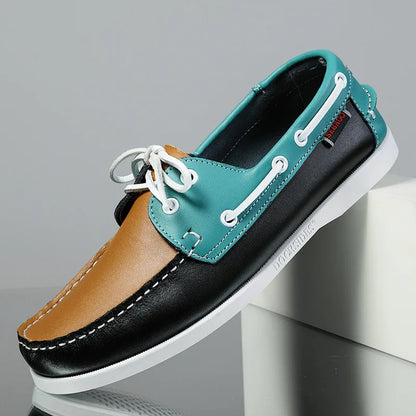 OLIVER LEATHER MOCCASIN SNEAKERS