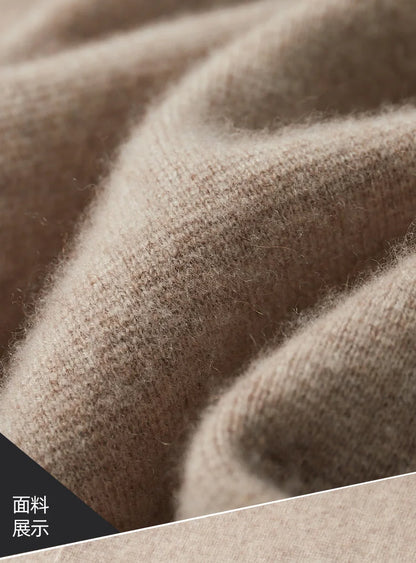 MERINO SUIT COLLAR KNITTED CARDIGAN