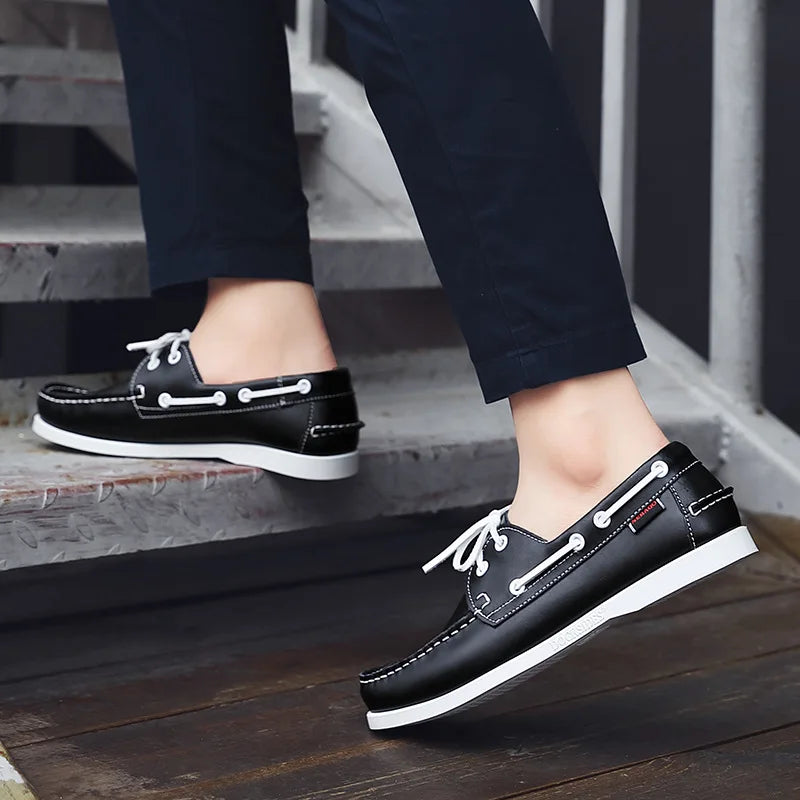 OLIVER LEATHER MOCCASIN SNEAKERS