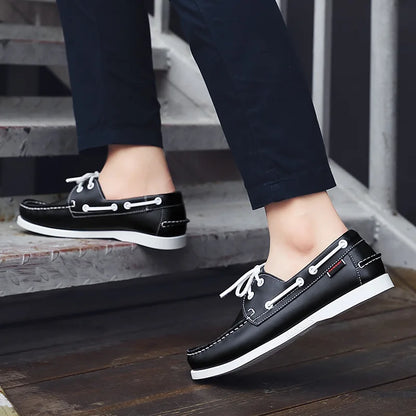 OLIVER LEATHER MOCCASIN SNEAKERS