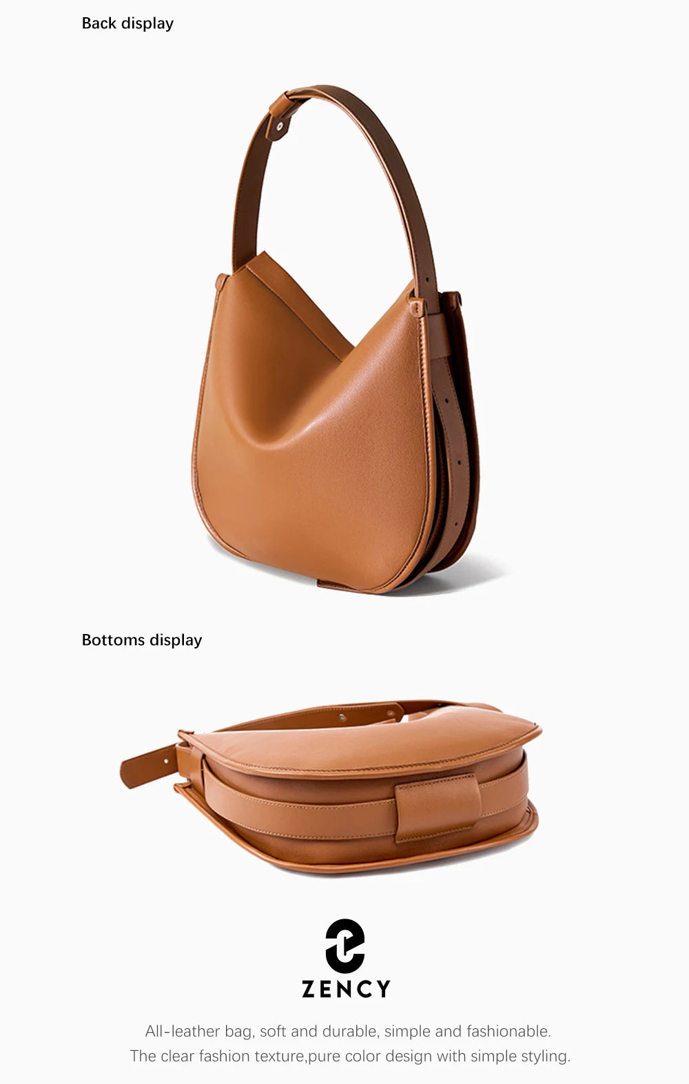 DAISY LEATHER HOBO BAG