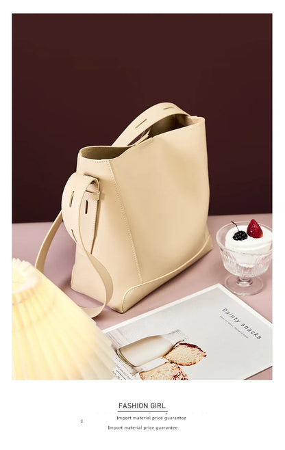 CLARISSA LEATHER TOTE BAG