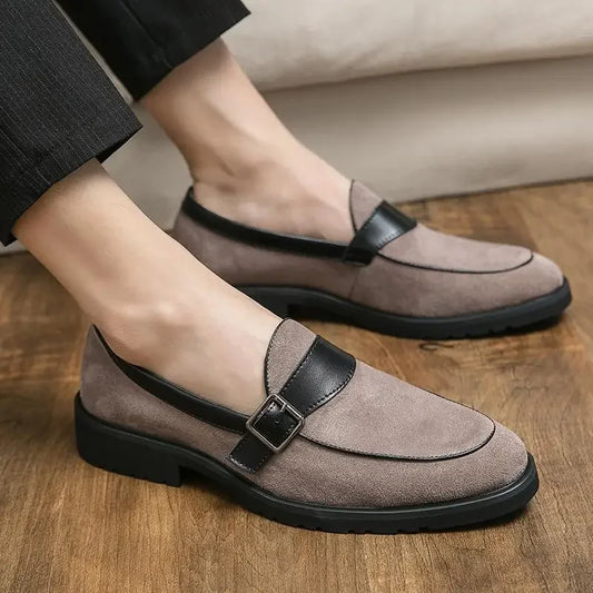 Theo Crest Leather Loafers