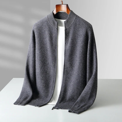 ALPINE ZIP MERINO WOOL CARDIGAN