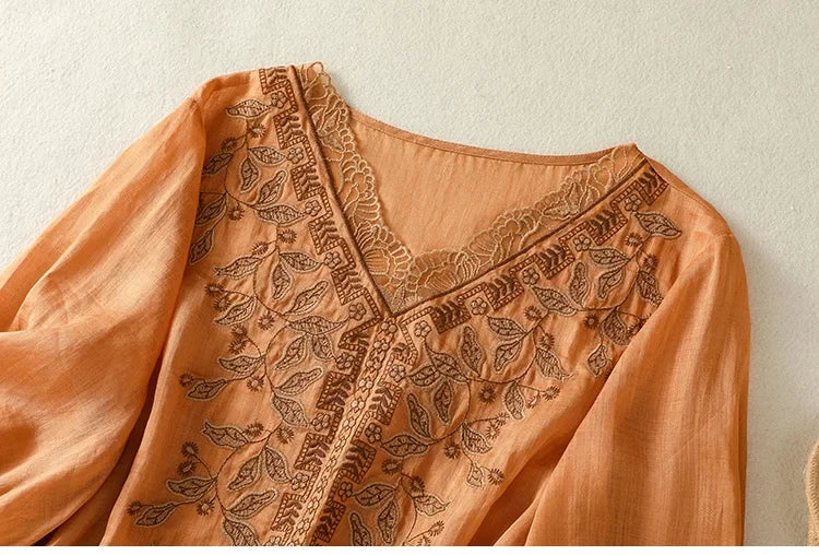 ALICE LINEN BLOUSE