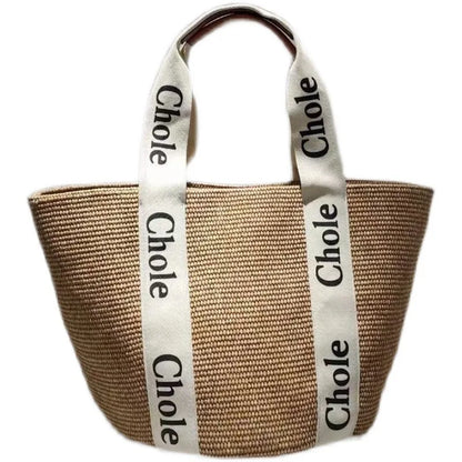 BEACHSIDE STRAW TOTE BAG