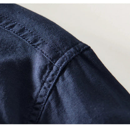 JASON LINEN MANDARIN SHIRT