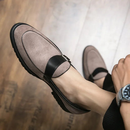 Theo Crest Leather Loafers