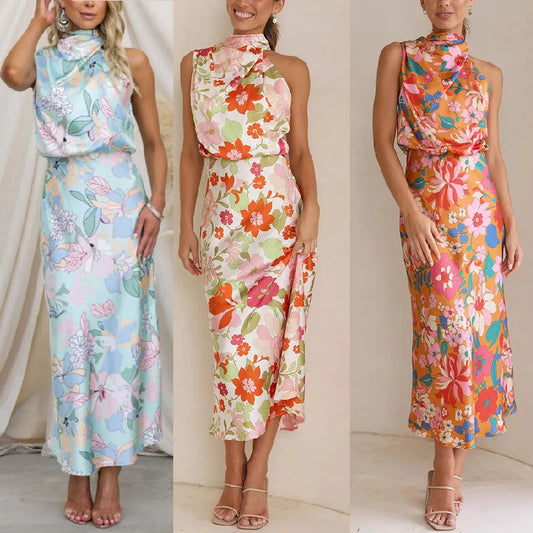 Evelyn Rose Satin Dress