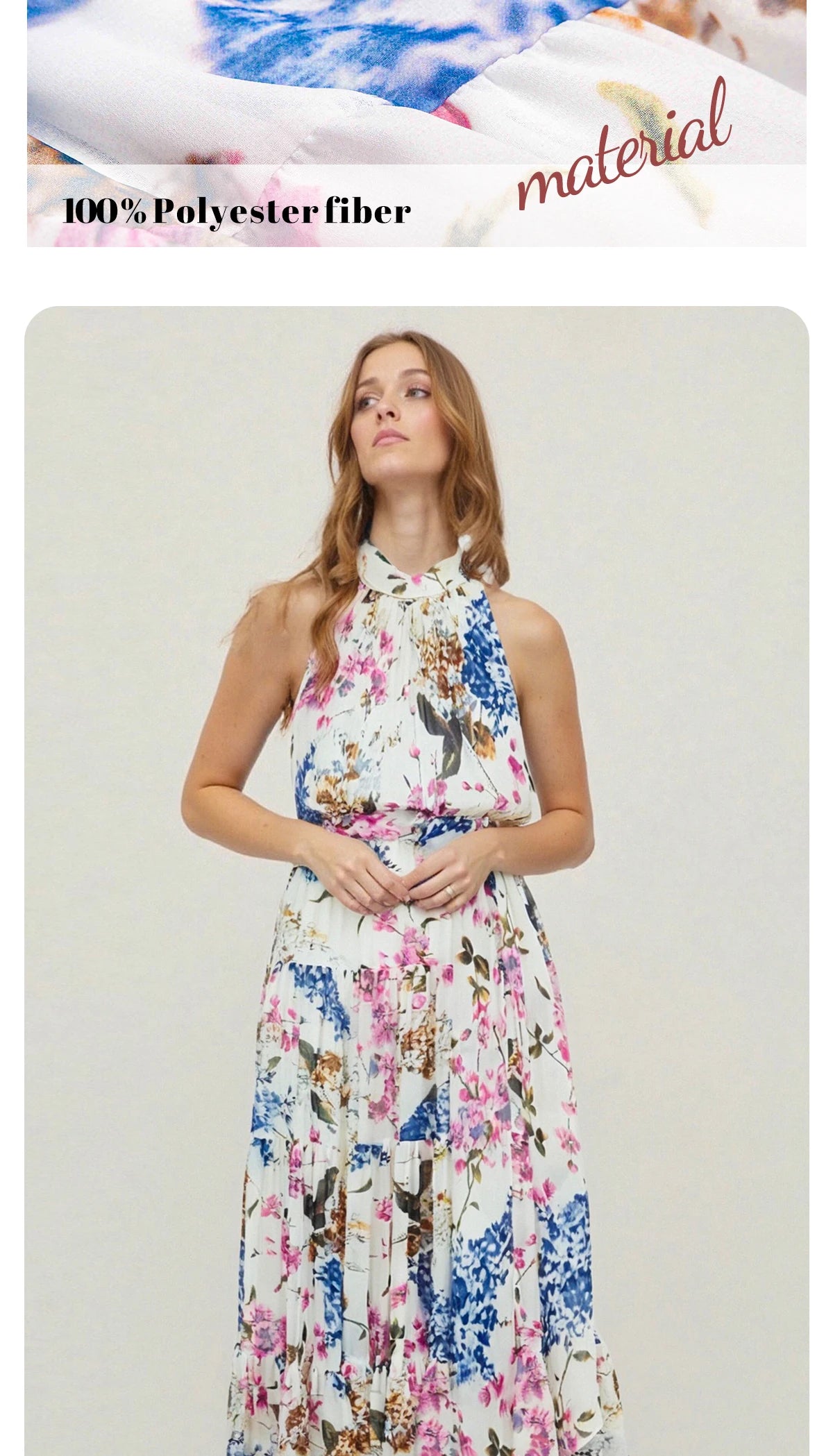 CHLOE RIVIERA HALTER DRESS