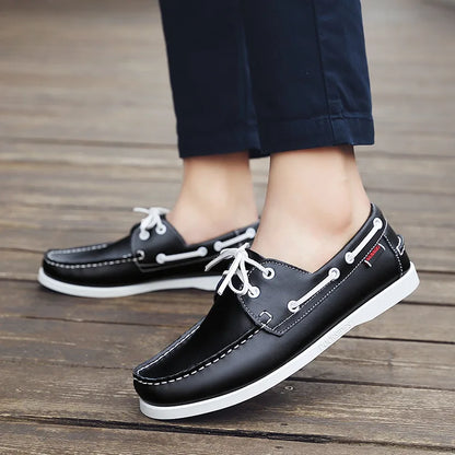 OLIVER LEATHER MOCCASIN SNEAKERS