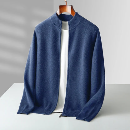 ALPINE ZIP MERINO WOOL CARDIGAN
