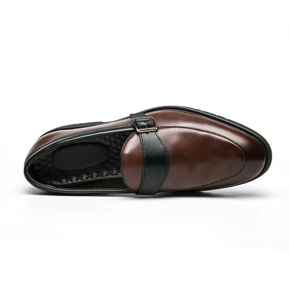 Theo Crest Leather Loafers