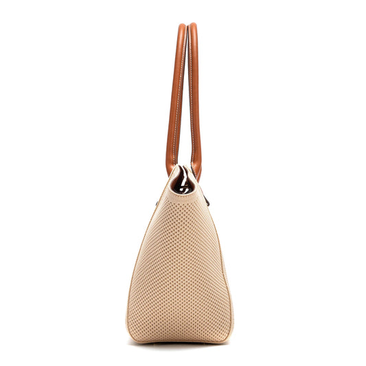 SUMMER FABRIC HOLLOW TOTE – LARGE CAPACITY BEACH BAG
