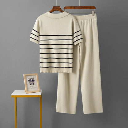 OLIVIA STRIPED KNIT SET