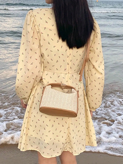 Amelie Woven Mini Satchel
