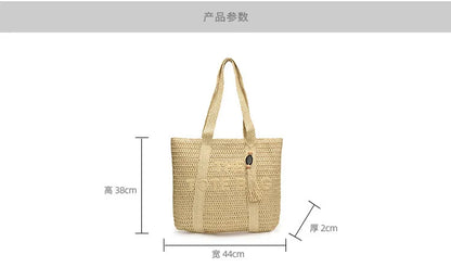 FRENCH WOVEN STRAW TOTE