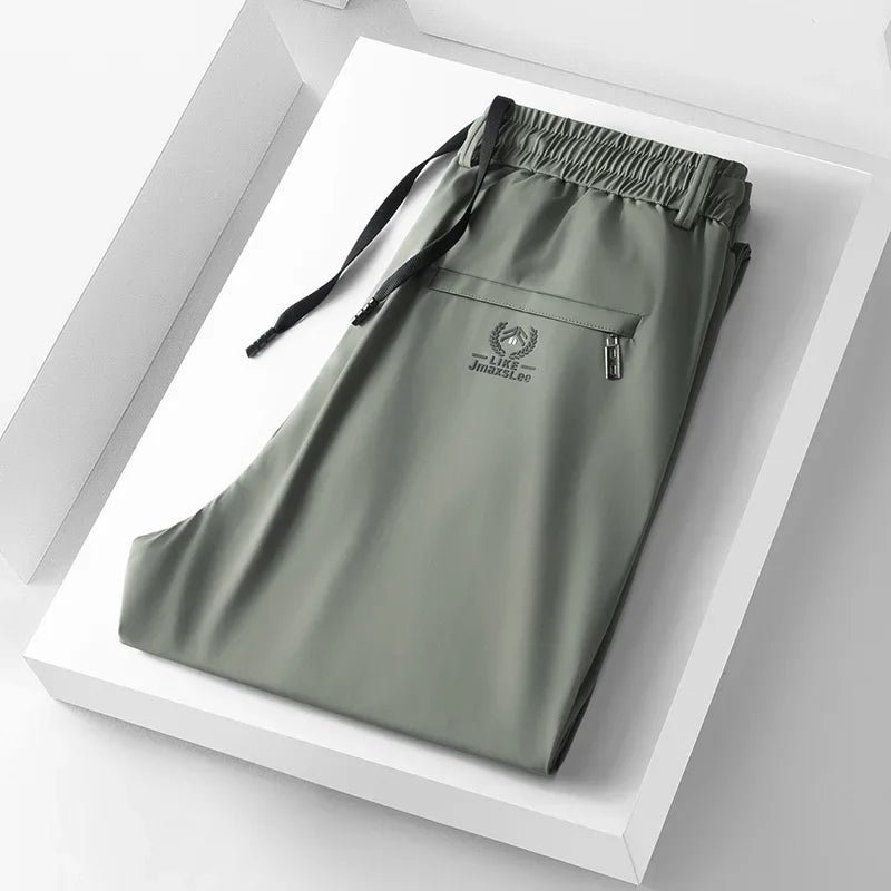 James Ice Silk Casual Pants
