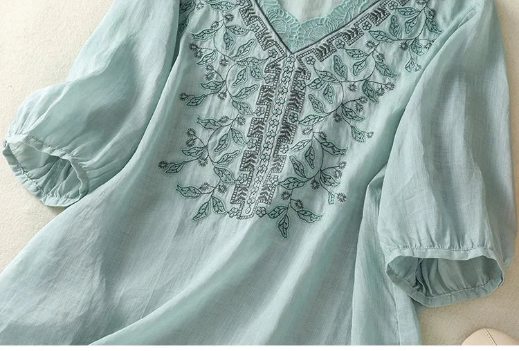 ALICE LINEN BLOUSE