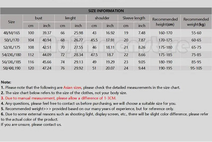 united kingdom sizes chart with measurements and recommendations on a gray background