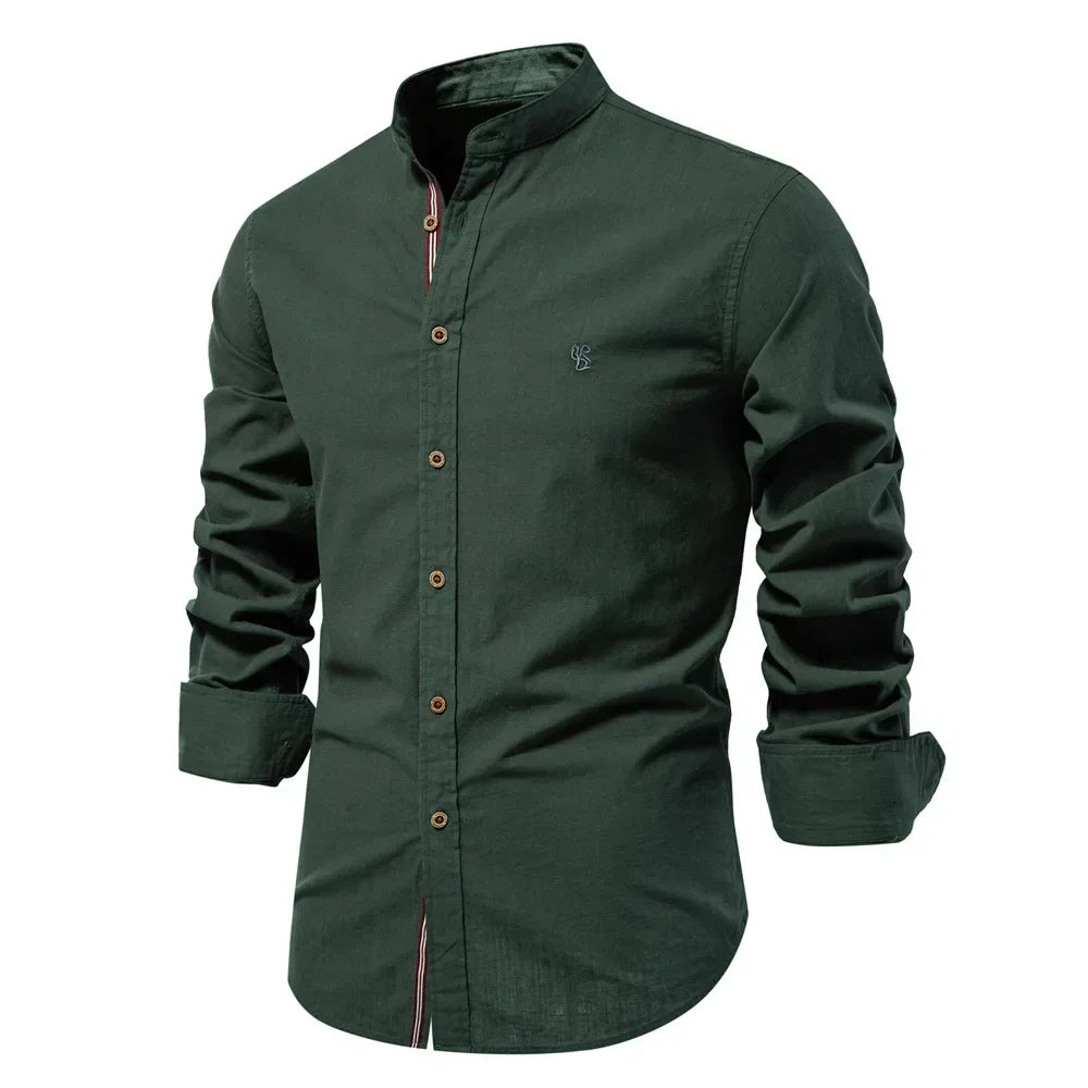 THE MAYFAIR LINEN BLEND SHIRT