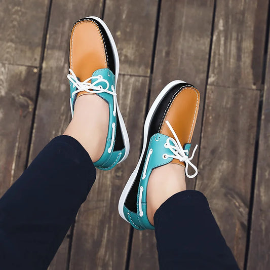 OLIVER LEATHER MOCCASIN SNEAKERS